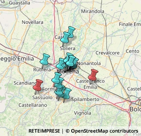 Mappa Via Ferruccio Teglio, 41122 Modena MO, Italia (8.204)