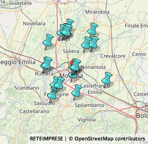 Mappa Via Ferruccio Teglio, 41122 Modena MO, Italia (11.3495)