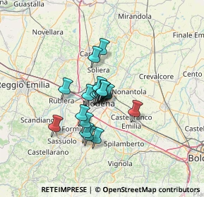 Mappa Via Bruno Buozzi, 41122 Modena MO, Italia (8.0835)