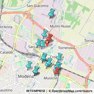 Mappa Via Bruno Buozzi, 41122 Modena MO, Italia (0.975)
