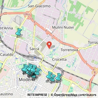 Mappa Via Bruno Buozzi, 41122 Modena MO, Italia (1.502)