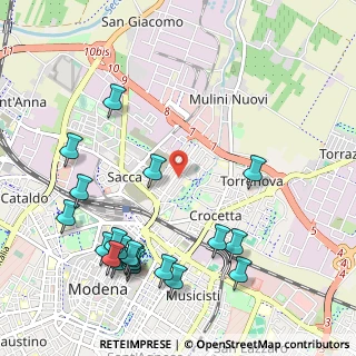 Mappa Via Bruno Buozzi, 41122 Modena MO, Italia (1.3)
