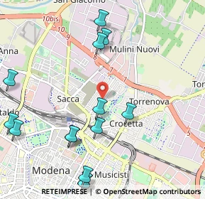 Mappa Via Bruno Buozzi, 41122 Modena MO, Italia (1.31214)