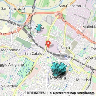 Mappa Via Bartolomeo Paganelli, 41122 Modena MO, Italia (1.286)