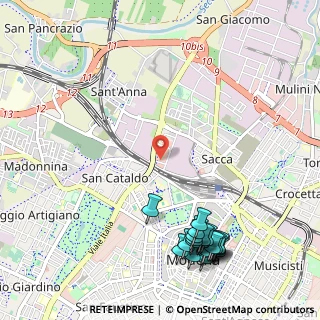 Mappa Via Bartolomeo Paganelli, 41122 Modena MO, Italia (1.4275)