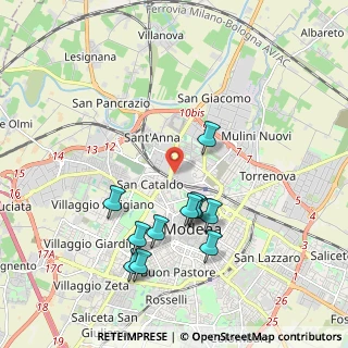 Mappa Via Bartolomeo Paganelli, 41122 Modena MO, Italia (1.92818)
