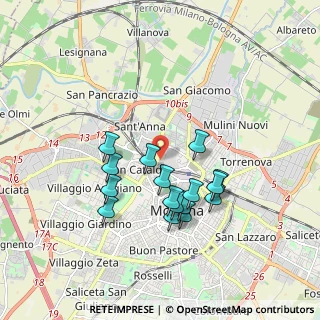 Mappa Via Bartolomeo Paganelli, 41122 Modena MO, Italia (1.63313)