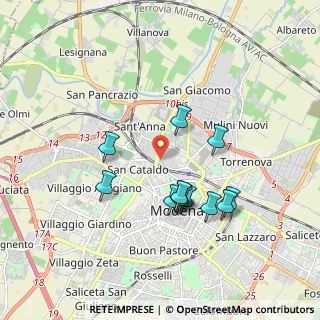 Mappa Via Bartolomeo Paganelli, 41122 Modena MO, Italia (1.68333)