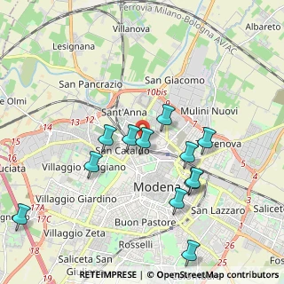 Mappa Via Bartolomeo Paganelli, 41122 Modena MO, Italia (2.00333)