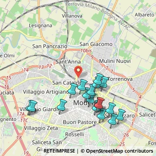 Mappa Via Bartolomeo Paganelli, 41122 Modena MO, Italia (2.16056)