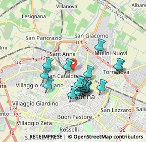 Mappa Via Bartolomeo Paganelli, 41122 Modena MO, Italia (1.52056)
