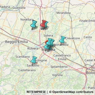 Mappa Via Bartolomeo Paganelli, 41122 Modena MO, Italia (9.36083)