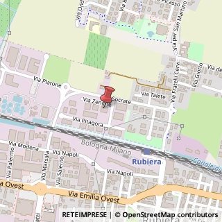 Mappa Via Zenone, 3, 42048 Rubiera, Reggio nell'Emilia (Emilia Romagna)