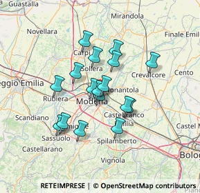 Mappa SP255, 41122 Modena MO, Italia (10.68118)