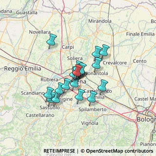 Mappa Via Villa D'Oro, 41122 Modena MO, Italia (9.44474)