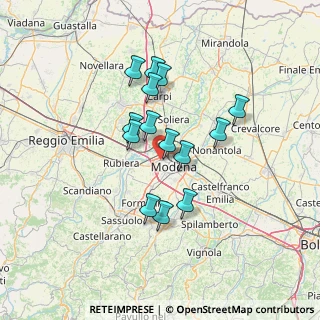 Mappa Via Dè Agostini, 41123 Modena MO, Italia (11.37429)