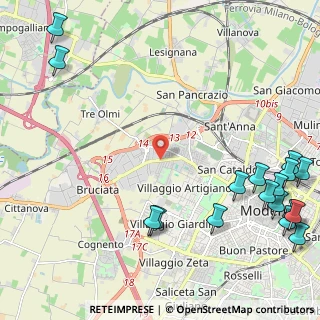 Mappa Via Dè Agostini, 41123 Modena MO, Italia (3.33765)