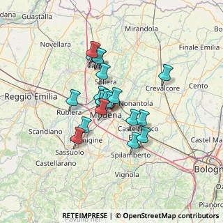 Mappa 41122 Modena MO, Italia (9.9975)