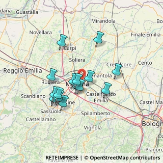 Mappa 41122 Modena MO, Italia (11.59333)