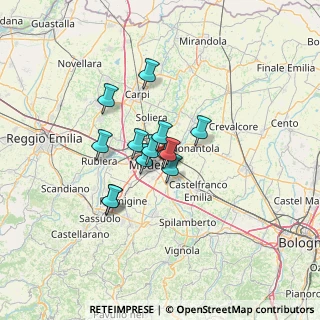 Mappa 41122 Modena MO, Italia (8.74538)