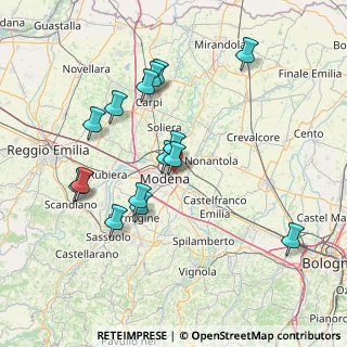 Mappa 41122 Modena MO, Italia (14.94667)