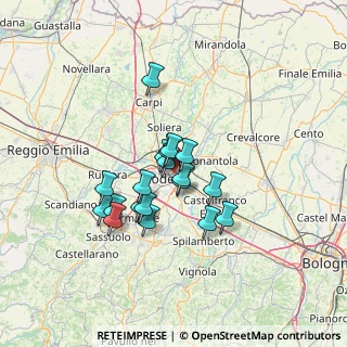 Mappa 41122 Modena MO, Italia (10.26684)