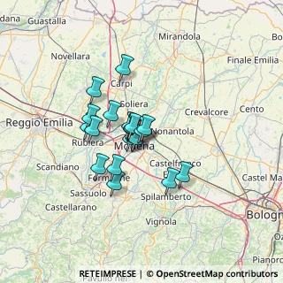 Mappa 41122 Modena MO, Italia (9.032)