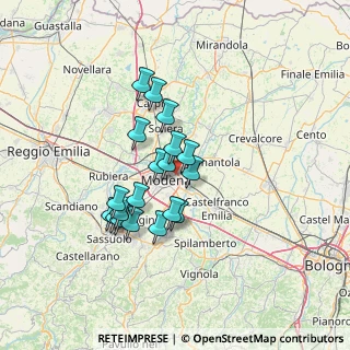 Mappa 41122 Modena MO, Italia (11.17263)