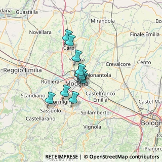 Mappa 41122 Modena MO, Italia (8.19545)