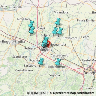 Mappa 41122 Modena MO, Italia (9.86167)
