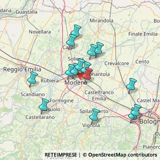 Mappa 41122 Modena MO, Italia (14.14667)