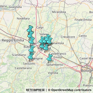 Mappa 41122 Modena MO, Italia (9.38692)