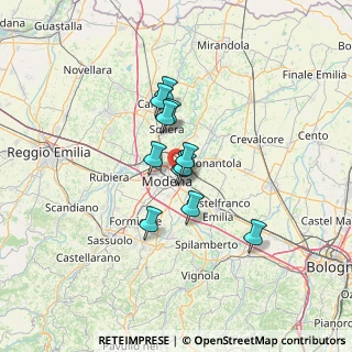 Mappa 41122 Modena MO, Italia (8.95182)