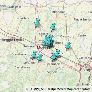 Mappa 41122 Modena MO, Italia (7.87833)