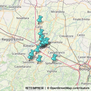 Mappa 41122 Modena MO, Italia (8.98692)