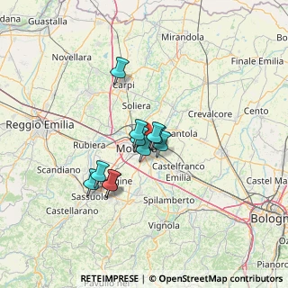 Mappa 41122 Modena MO, Italia (9.36727)