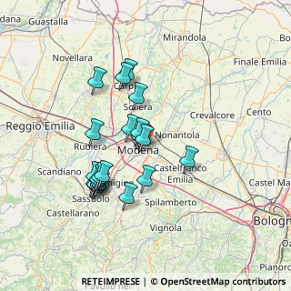 Mappa 41122 Modena MO, Italia (12.8855)