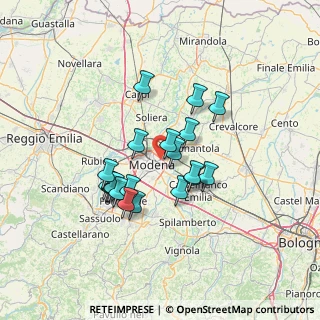 Mappa 41122 Modena MO, Italia (11.3785)