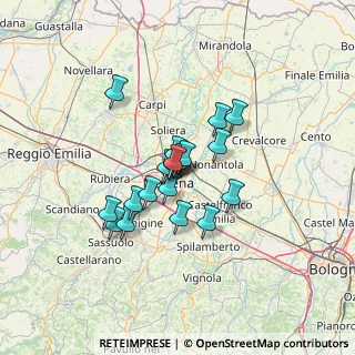 Mappa 41122 Modena MO, Italia (9.37053)