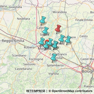 Mappa 41122 Modena MO, Italia (8.48636)