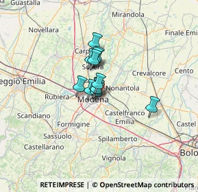 Mappa 41122 Modena MO, Italia (7.13167)