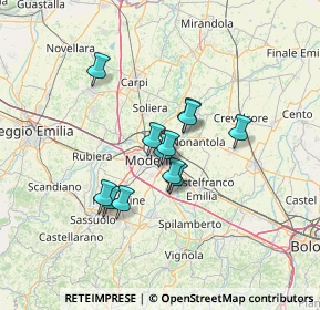 Mappa 41122 Modena MO, Italia (9.83583)