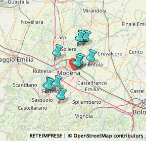 Mappa 41122 Modena MO, Italia (10.02364)