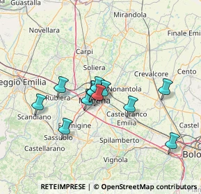 Mappa 41122 Modena MO, Italia (11.0375)