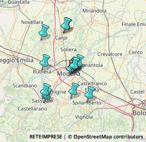 Mappa 41122 Modena MO, Italia (10.50538)