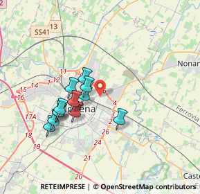 Mappa 41122 Modena MO, Italia (3.115)