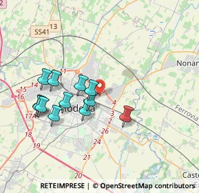 Mappa 41122 Modena MO, Italia (3.47833)