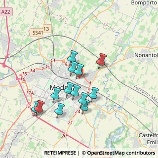 Mappa 41122 Modena MO, Italia (3.24385)