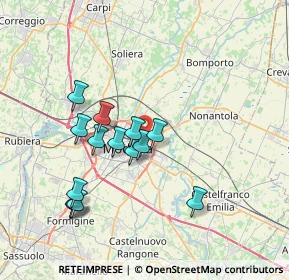 Mappa 41122 Modena MO, Italia (6.87929)