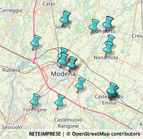 Mappa 41122 Modena MO, Italia (7.771)
